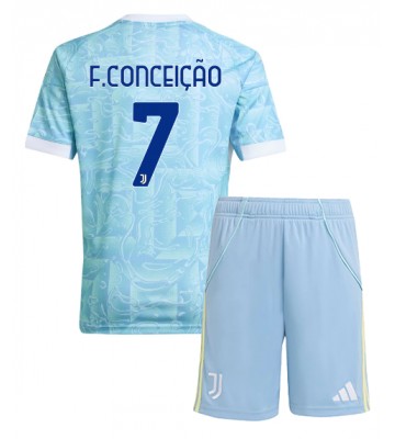 Juventus Francisco Conceicao #7 Dětské Venkovní Dres 2025-26 Krátký Rukáv (+ trenýrky)